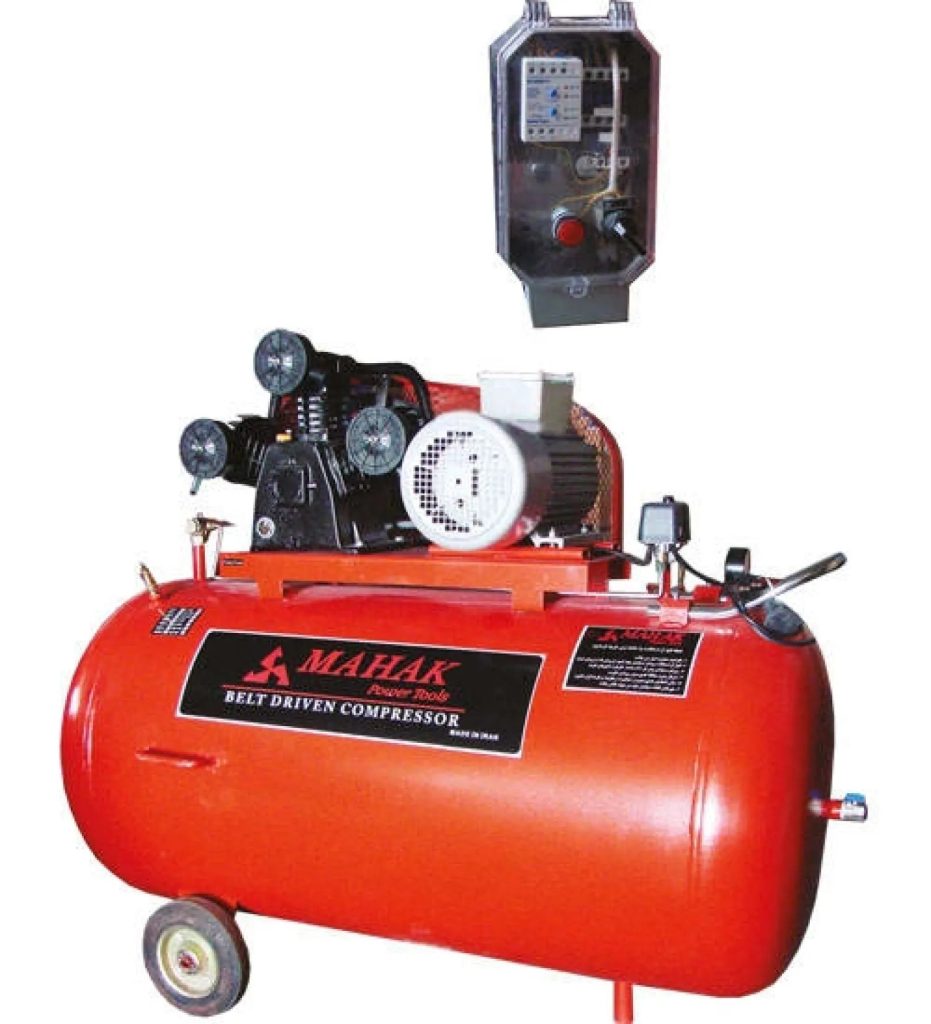 کمپرسور باد محک 350 لیتری سه سیلندر سه فاز مدل AP-353