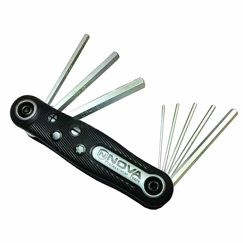 آچار آلن شش گوش نووا چاقویی 8 عددی مدل NTK-1141