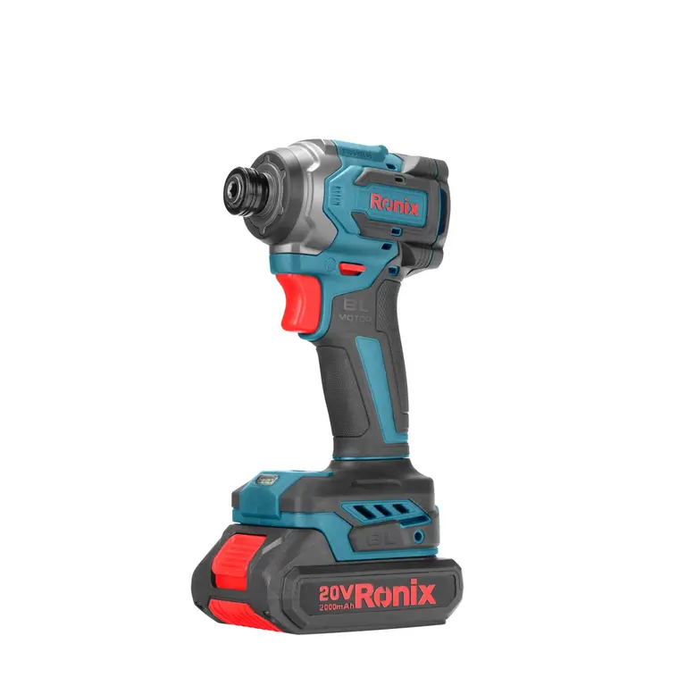 Electric-and-cordless-Screwdriver-Ronix-8653-1.webp پیچ گوشتی شارژی ضربه ای رونیکس براشلس 20 ولت مدل 8653
