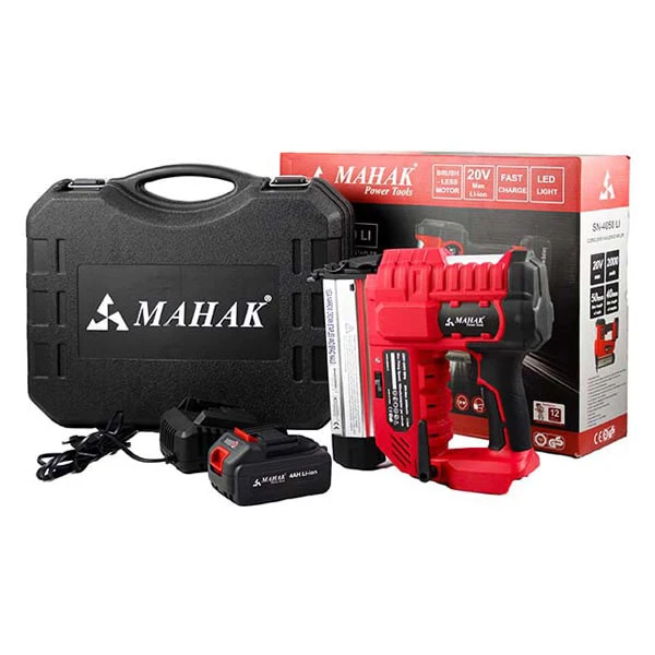 میخکوب و منگنه کوب شارژی محک براشلس 20 ولت مدل SN-4050LI